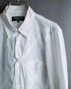 “Comme des Garçons Homme Plus Ever Green” special diagonal cut designed shirt