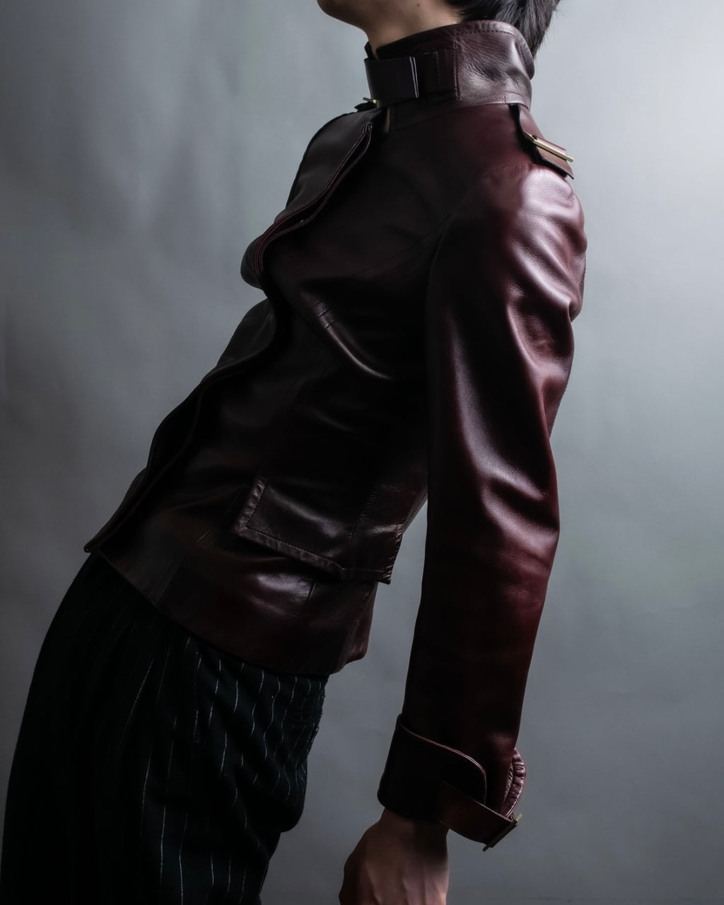 “GUCCI” Beautiful genuine sheep leather jacket