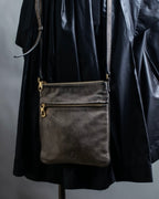 “LOEWE” anagram designed silver shoulder bag