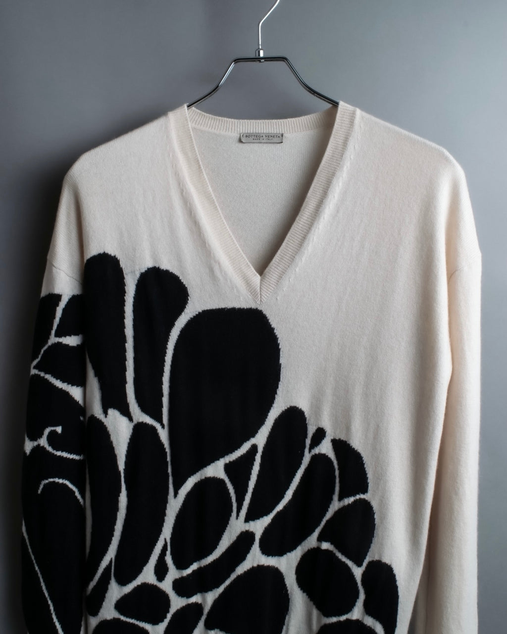 "BOTTEGA VENETA" art pattern cashmere 100% knit