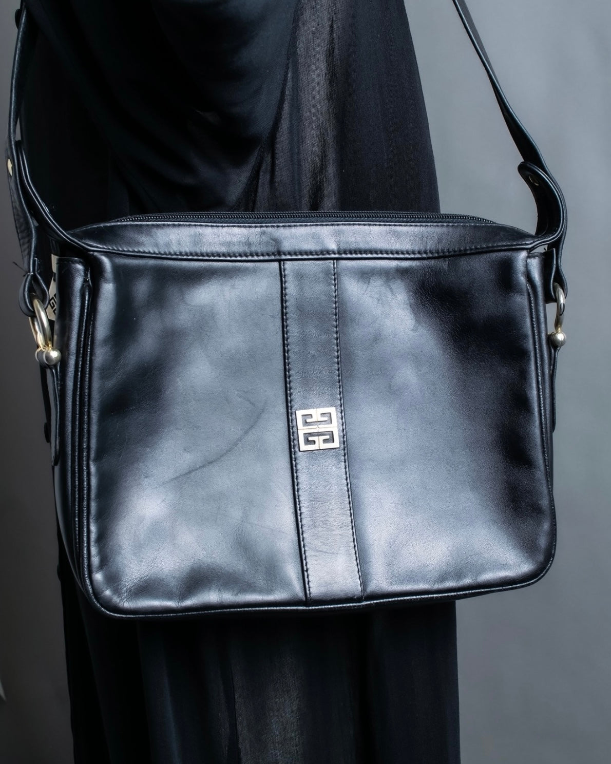 "Givenchy" leather shoulder bag