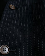 "Paul Smith London" Stitch design stripe compact lapel single tailored jacket