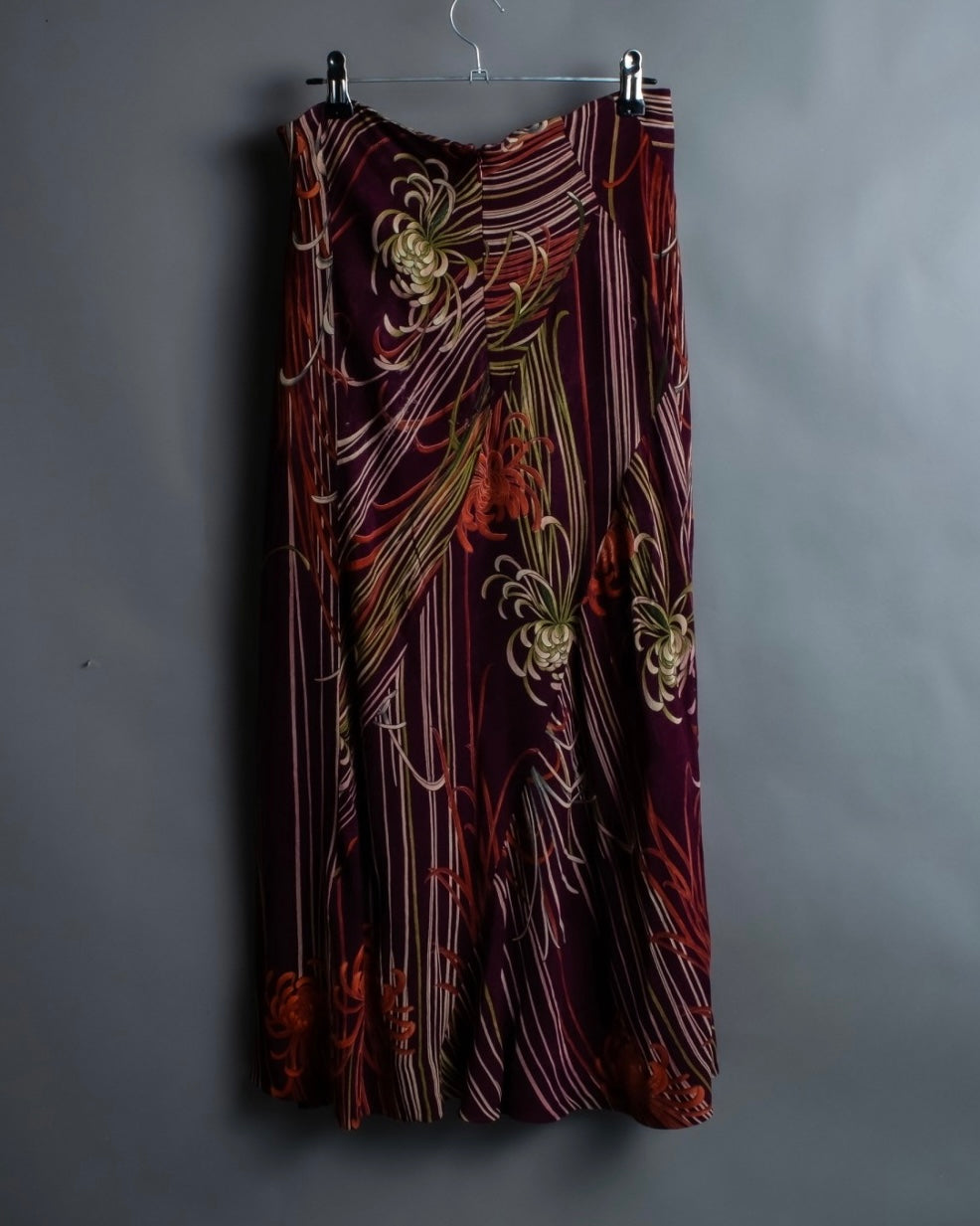 "KENZO" Art pattern skirt spider lily