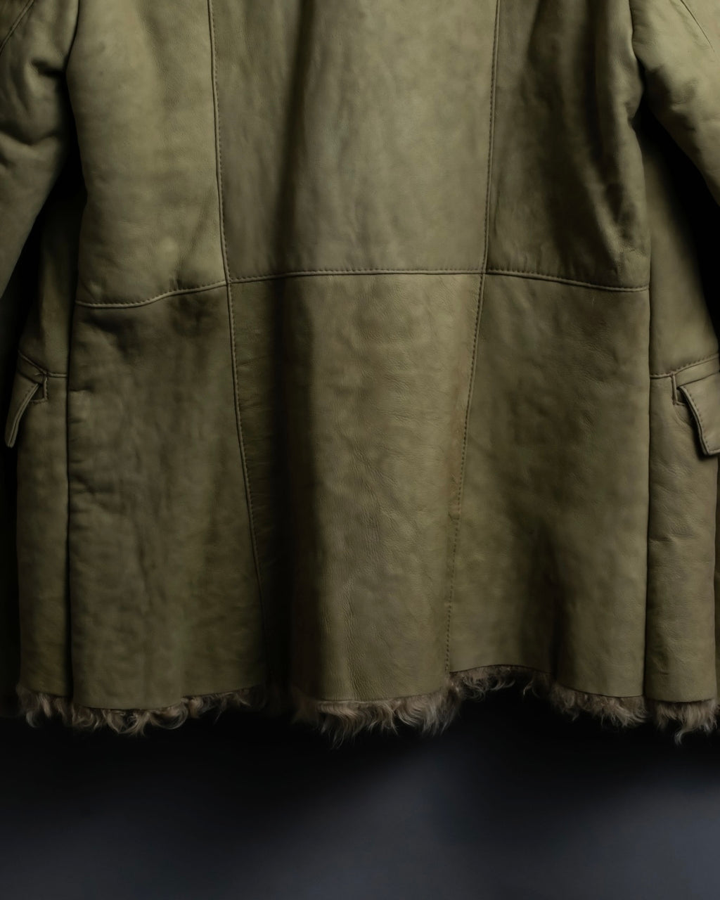 Vintage kargan lamb suede combination jacket