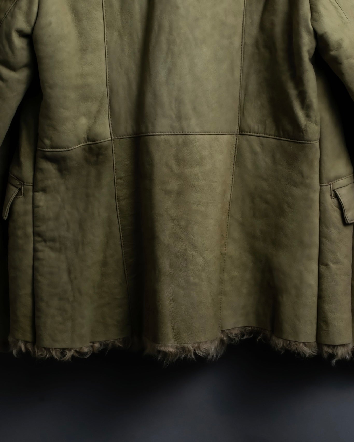 Vintage kargan lamb suede combination jacket