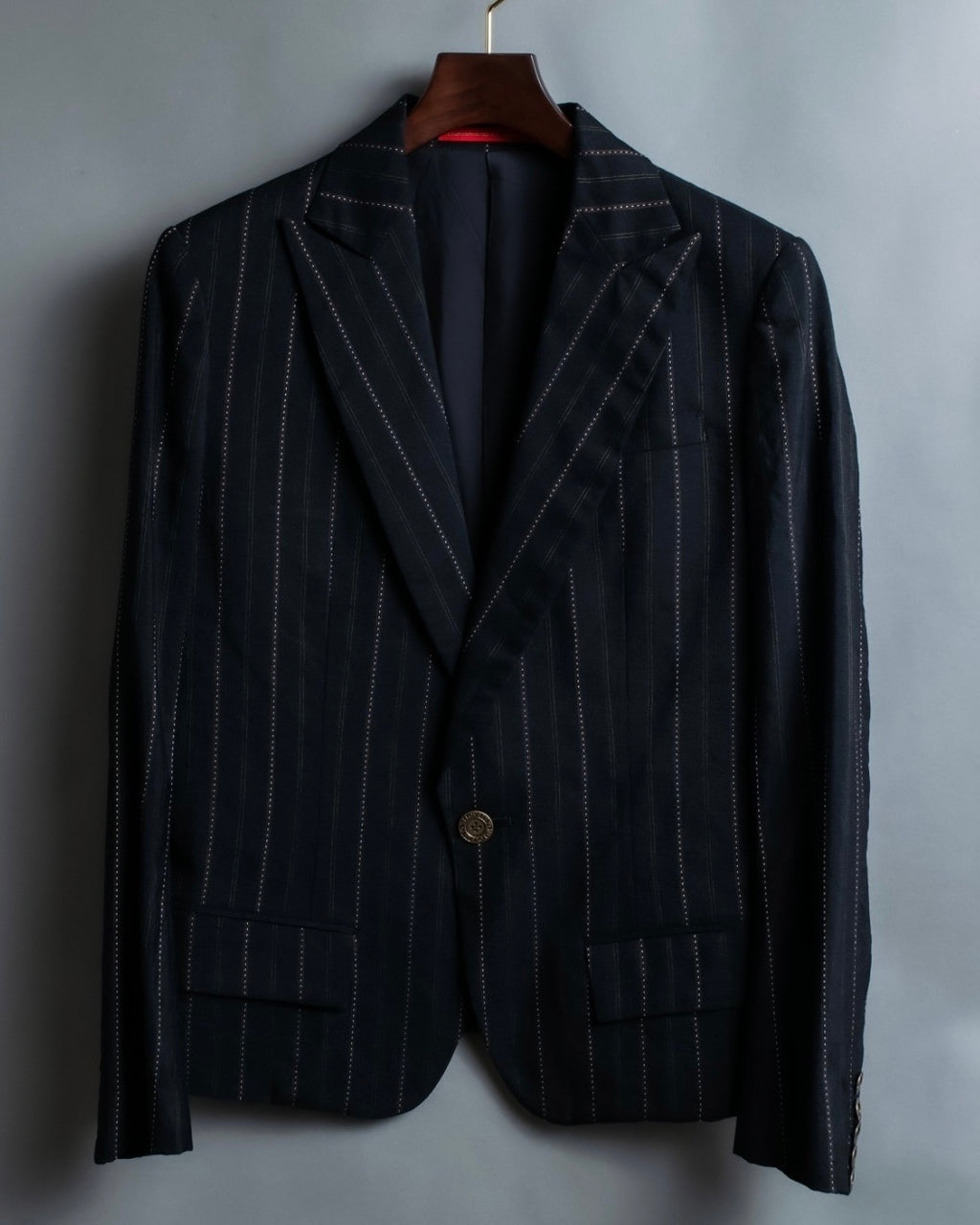 "Y's" Red Line Striped Wrap Pants Design Setup