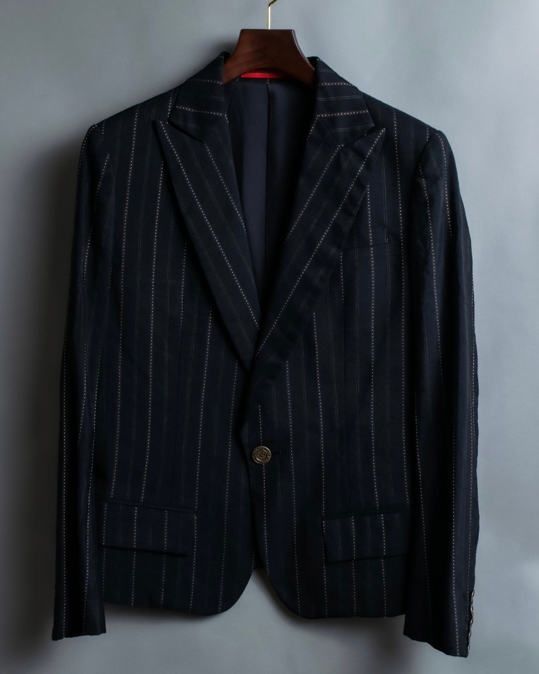 "Y's" Red Line Striped Wrap Pants Design Setup