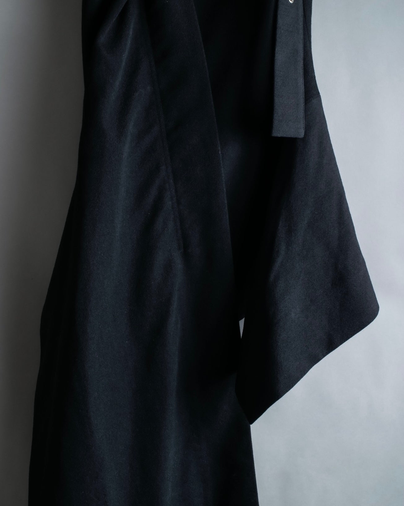 "Yohji Yamamoto" double zip asymmetric skirt
