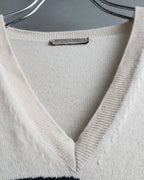 "BOTTEGA VENETA" art pattern cashmere 100% knit