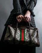 "OLD GUCCI" GG plus shelly line handbag