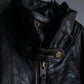 Vintage oversized leather flight jacket