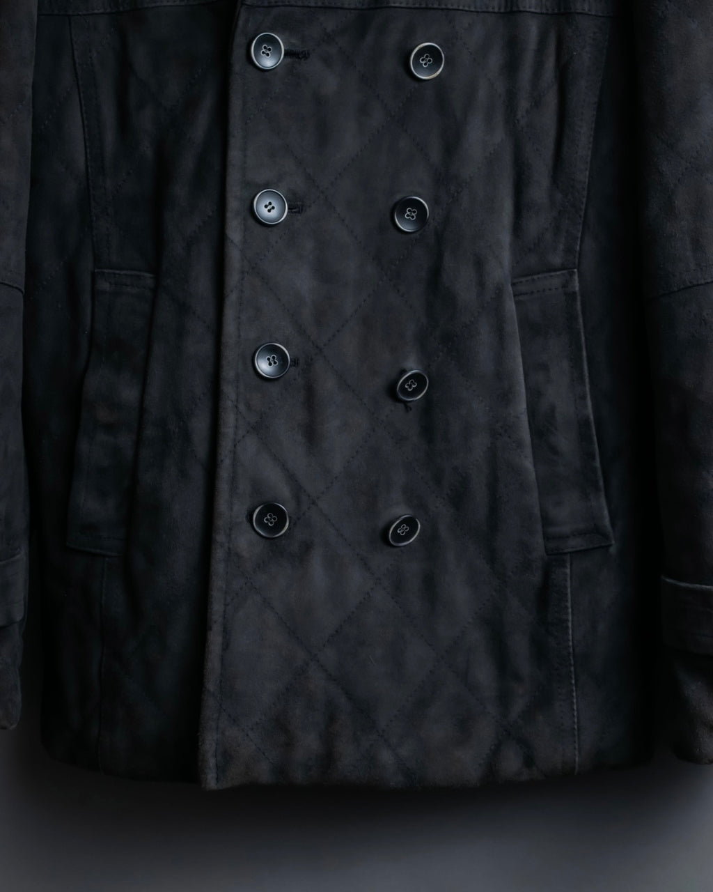 "EMMETI" goatskin quilted P coat