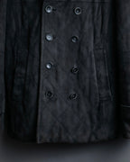 "EMMETI" goatskin quilted P coat