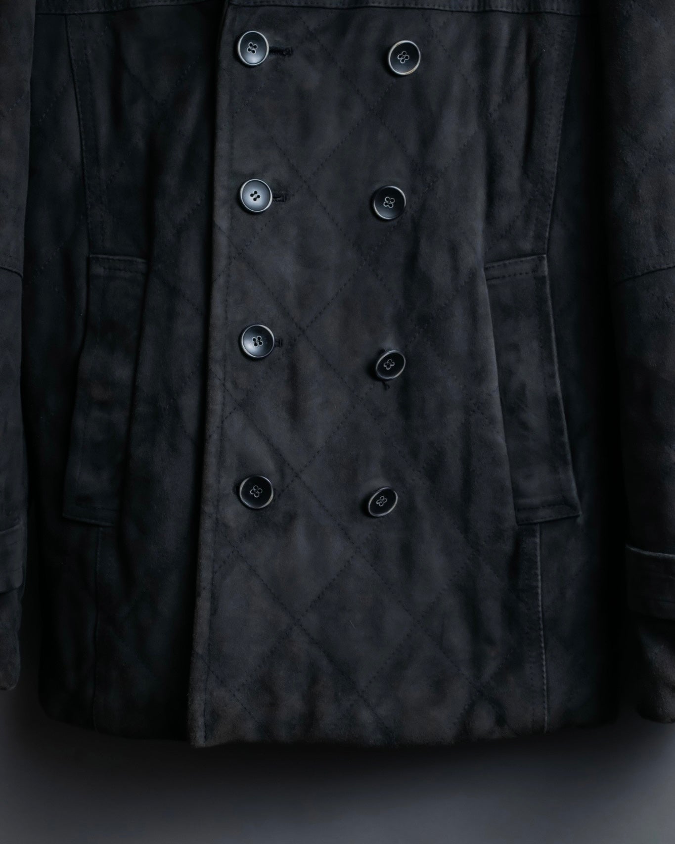 "EMMETI" goatskin quilted P coat