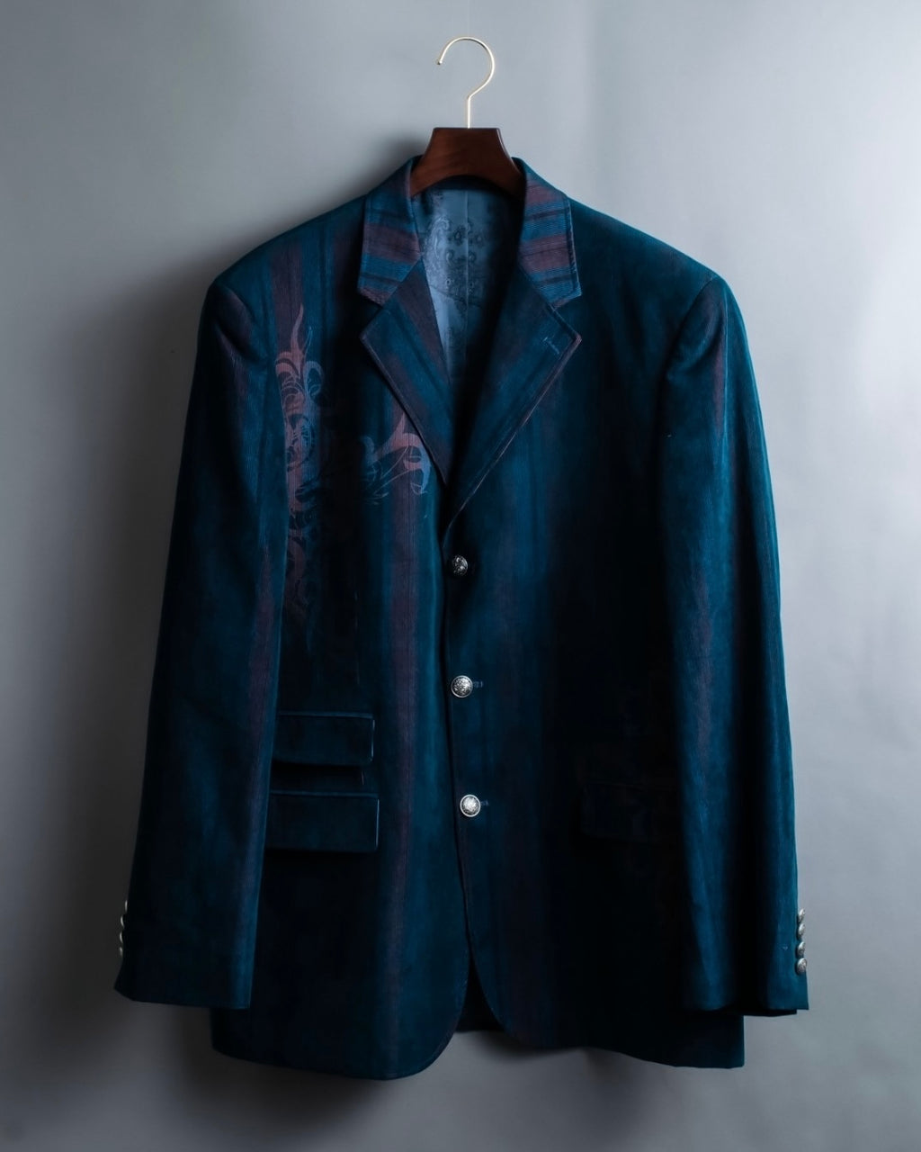 XL Vintage iridescent corduroy tailored jacket