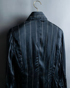 "GIANFRANCO FERRE" 100% silk striped dress shirt