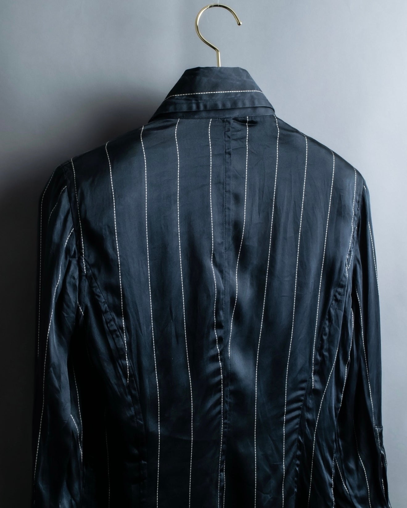 "GIANFRANCO FERRE" 100% silk striped dress shirt