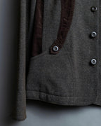 "KANSAI BIS" tailored corduroy combination jacket