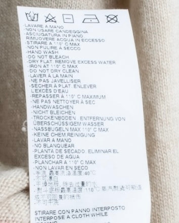 "MM6" Arm fringe design knit dress