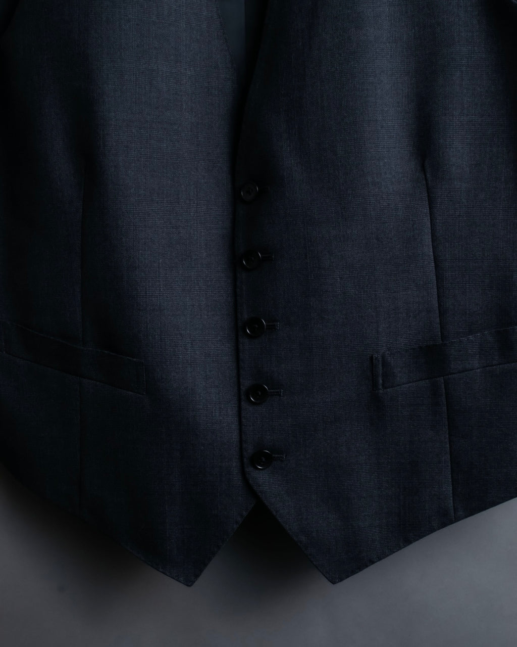 "KANSAI YAMAMOTO" Grey hidden check three-piece set up