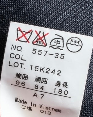 "KANSAI YAMAMOTO" Grey hidden check three-piece set up