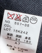 "KANSAI YAMAMOTO" Grey hidden check three-piece set up