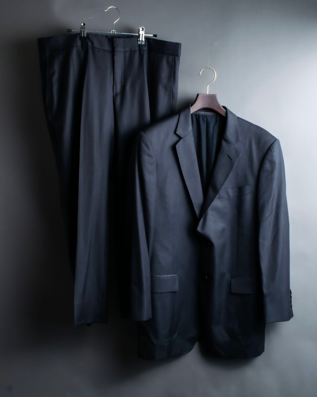 "GUCCI" silk blend gray blue spring setup