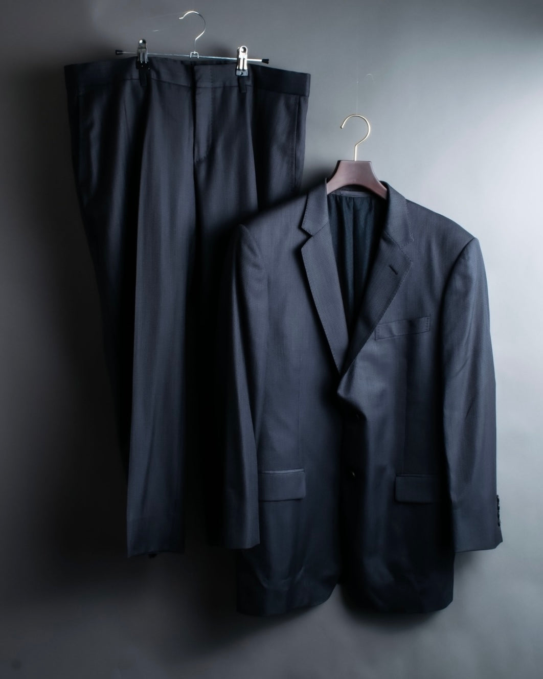 "GUCCI" silk blend gray blue spring setup