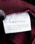 "VALENTINO" Virgin wool ruffled flower design cardigan