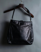 "YSL" Leather belt detail shoulder bag