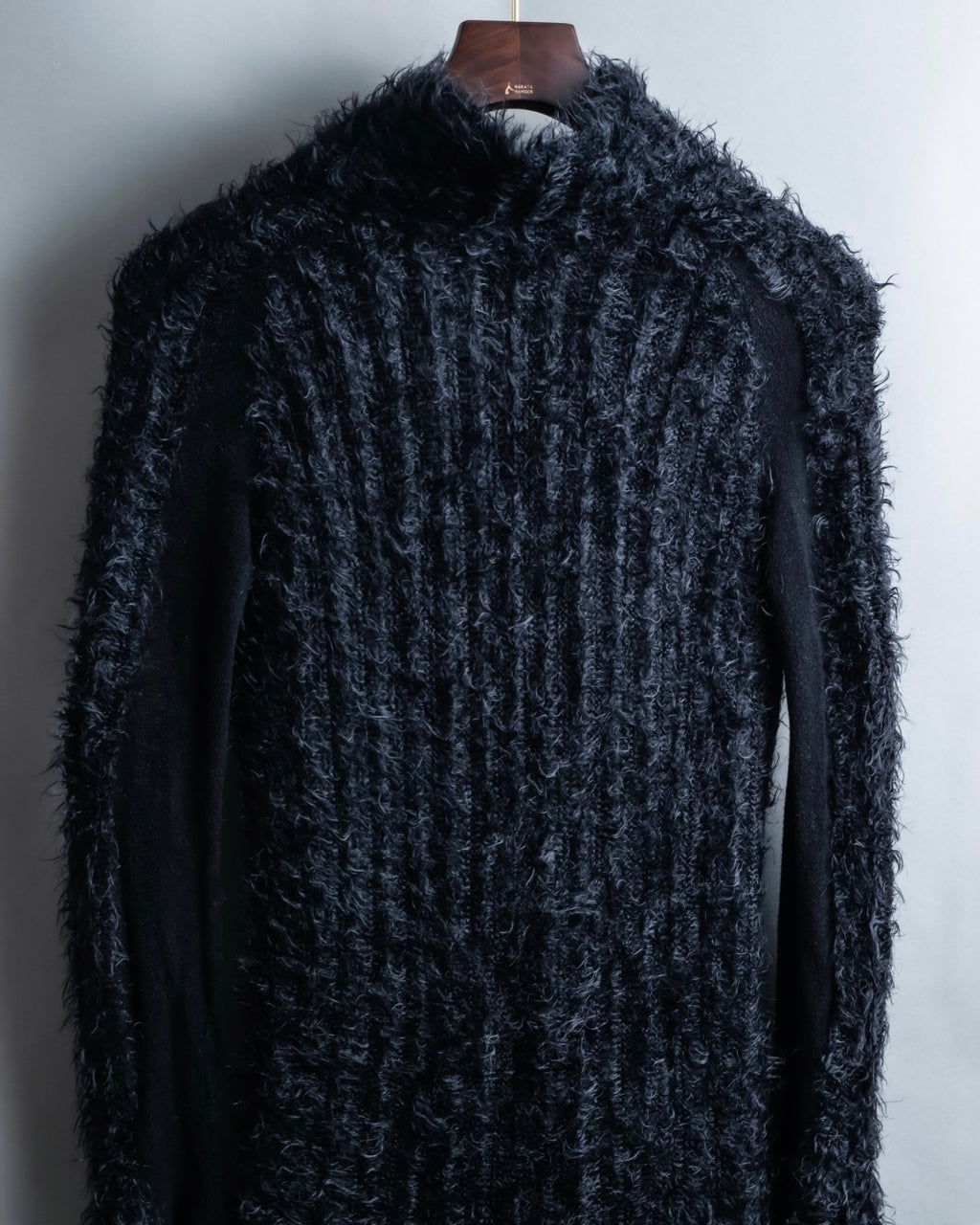 "FENDI" mohair shaggy long cardigan