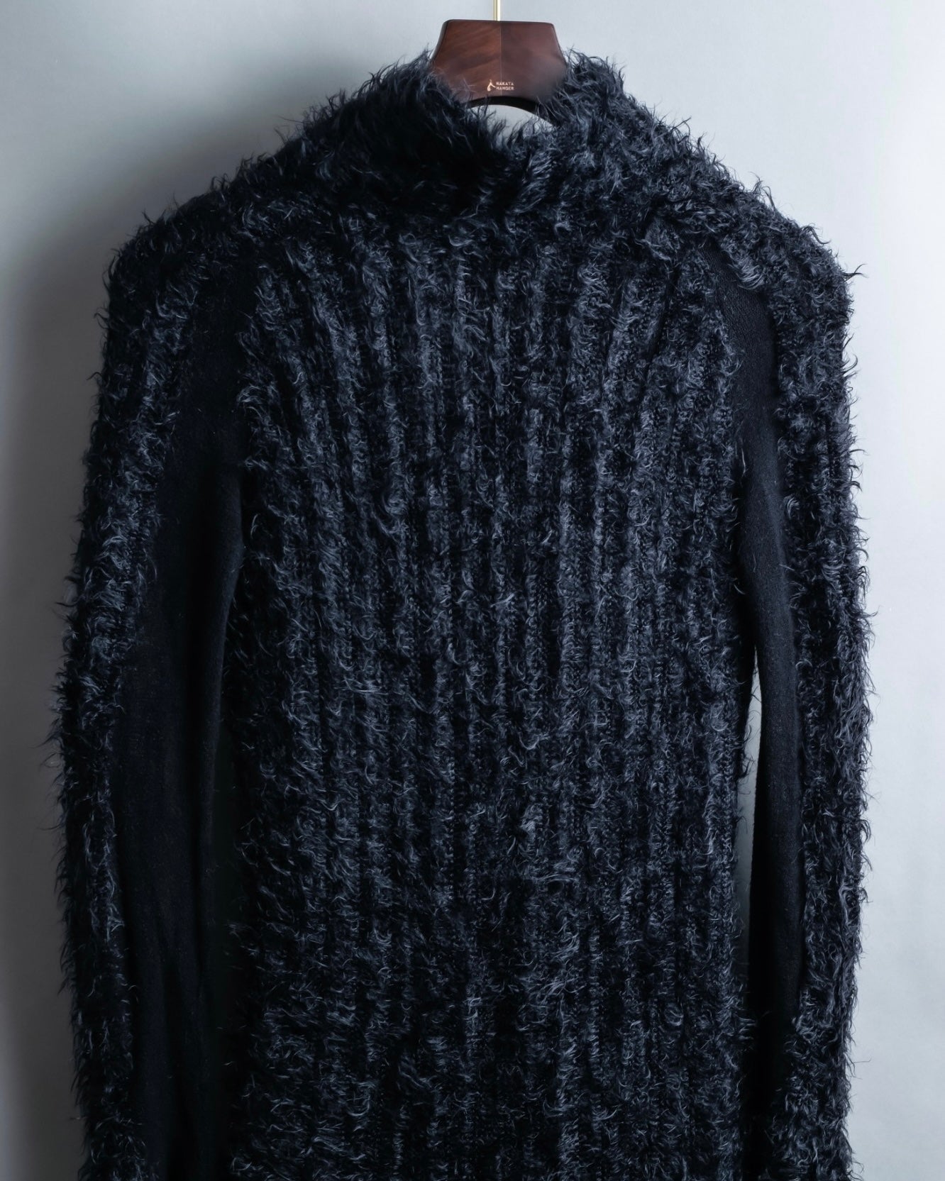 "FENDI" mohair shaggy long cardigan