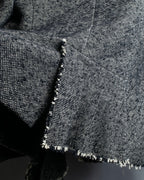 "Yohji Yamamoto +NOIR" Frill smoking jacket