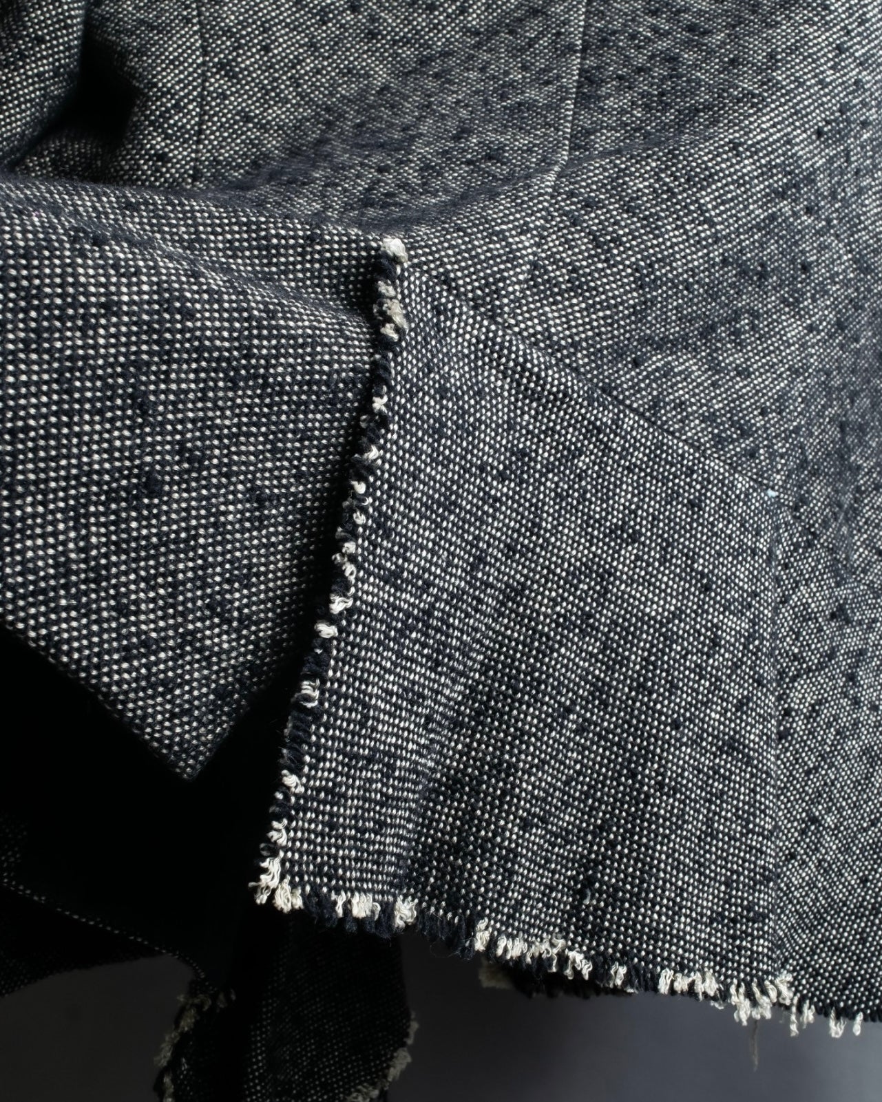 "Yohji Yamamoto +NOIR" Frill smoking jacket