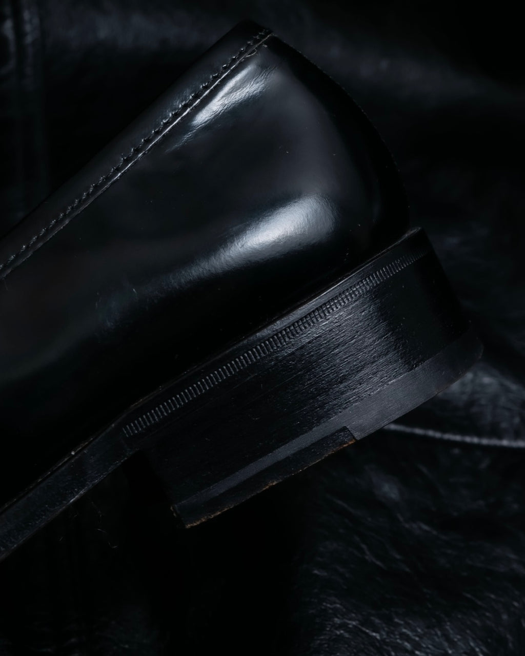 “GUCCI” square toe silver horsebit loafer