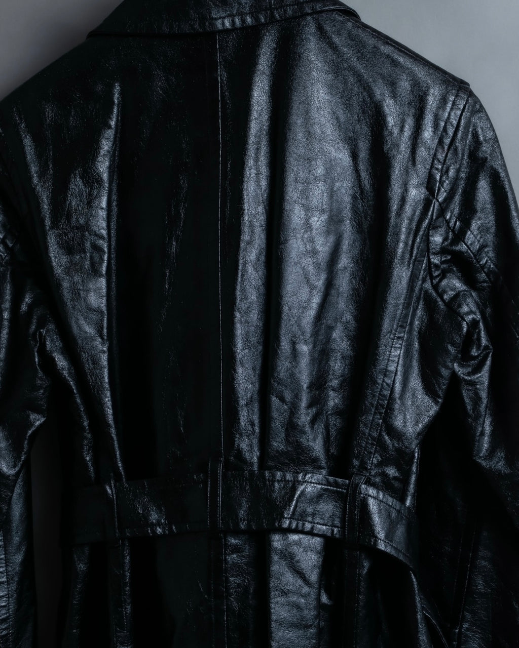 "tricot Comme des Garçons" Archive leather trench coat