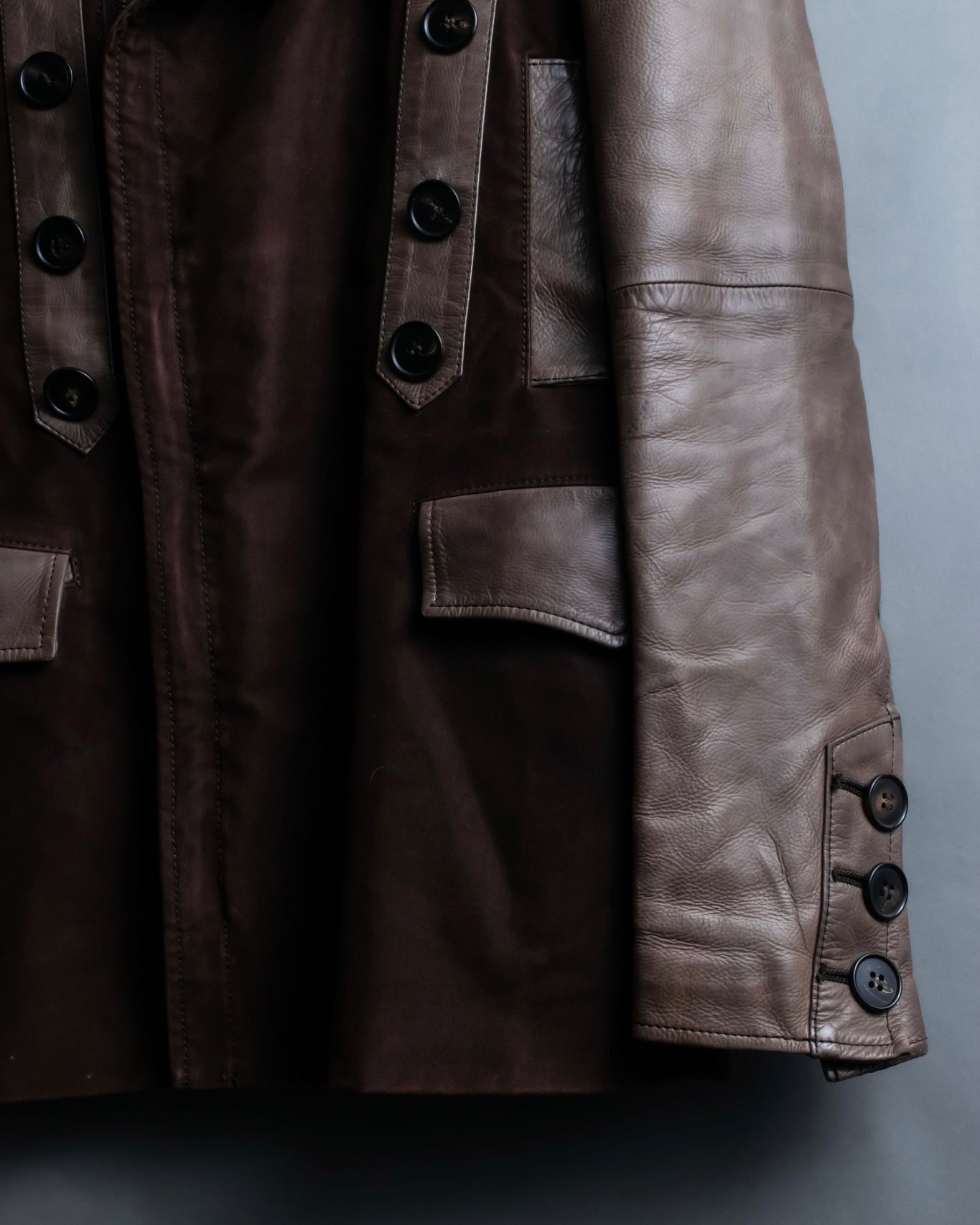00's dal zip napoleon leather jacket