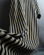 vintage striped super long dress