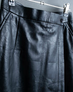 "Tricot Comme des Garçons" leather wrap skirt