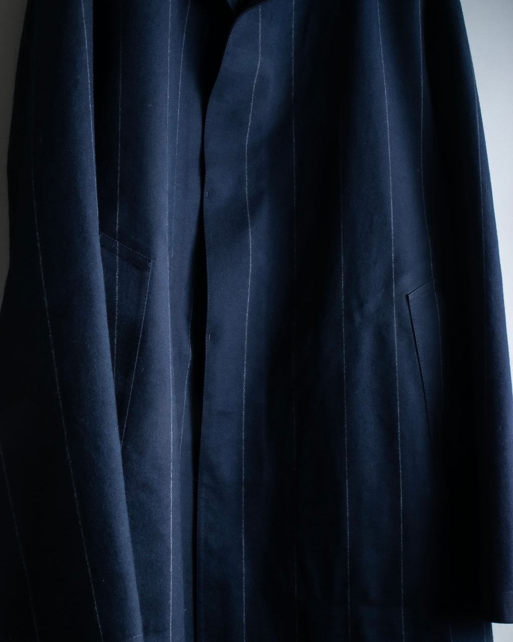 "MACKINTOSH" super oversized striped coat