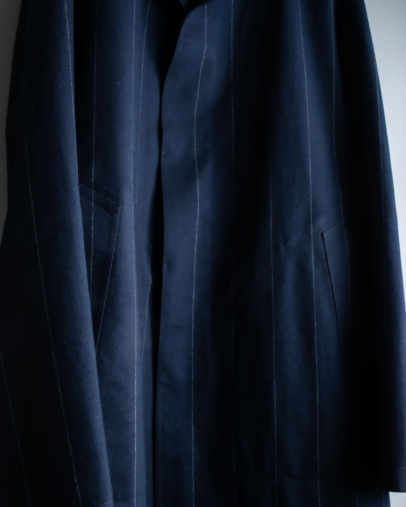 "MACKINTOSH" super oversized striped coat