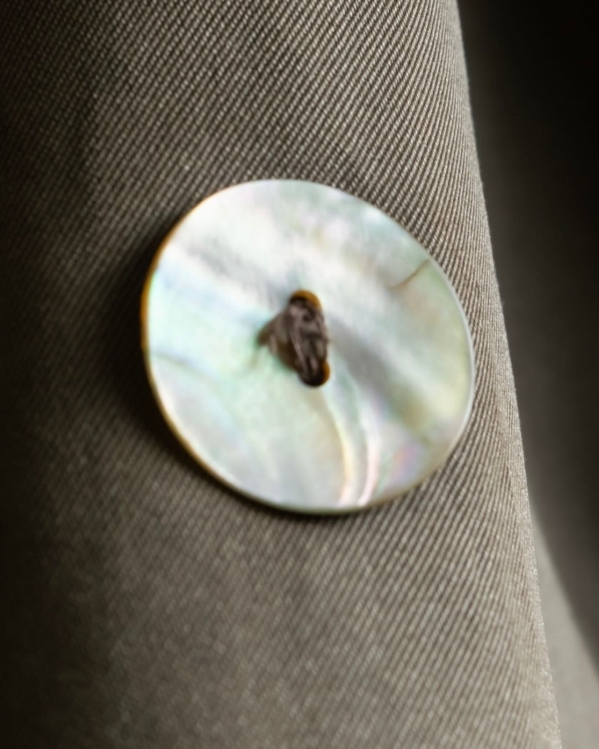 Vintage long collar raglan spring trench jacket