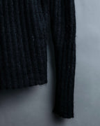 "FENDI" Hair fringe sheer combination summer knit