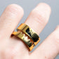 "FENDI" Bugs series iconic gold ring