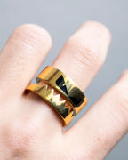 "FENDI" Bugs series iconic gold ring