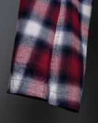 “John UNDERCOVER” gown designed check long hoodie