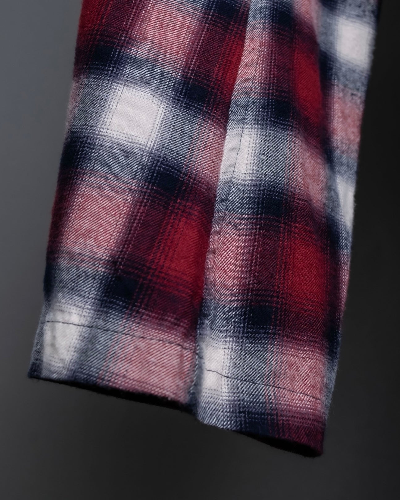 “John UNDERCOVER” gown designed check long hoodie