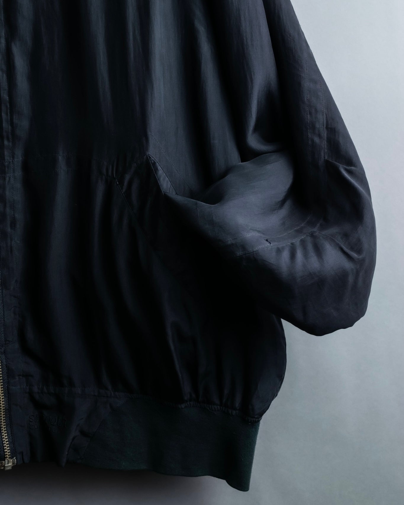 “Vintage” Silk 100% oversized ma-1 jacket