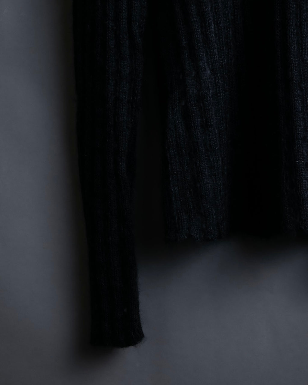 "FENDI" Hair fringe sheer combination summer knit