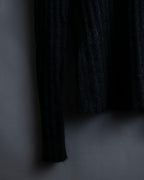 "FENDI" Hair fringe sheer combination summer knit